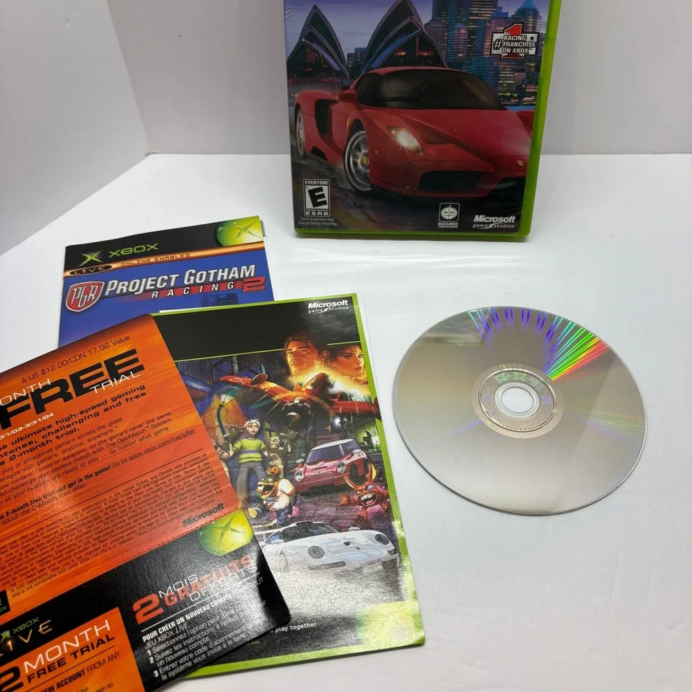 Project Gotham Racing 2 Video Game Xbox Microsoft Game Studios